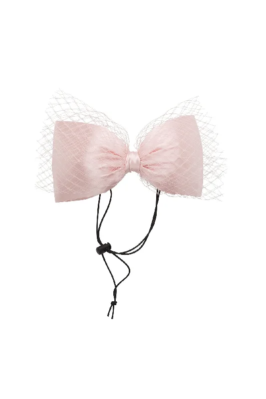 chic velvet hairpins for classic styles -Avant Garde Bow Grand - Baby Pink