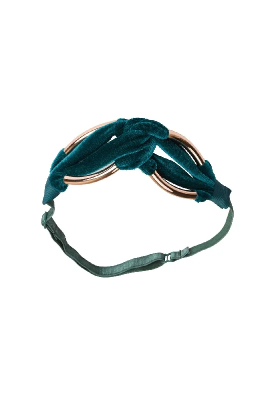 trendy fabric hairbands for casual looks -Tubular Wrap  - Teal Jewel Tone