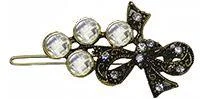 glamorous pearl hairbands for evening events -Bsmall62233 Barrette YE86400-62233