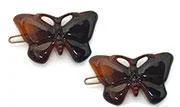 playful animal-shaped hairpins for kids -Butterfly Barrettes KA86300-but3