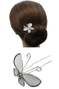 sparkling crystal hairbands for special occasions -Butterfly Hair Stick SH863175-but2-0120