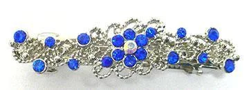 stylish rhinestone hair clips for elegant looks -Crystal Barrette 5A86400-11