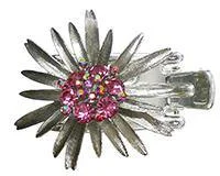 oversized flower hairbands for festive occasions -Crystal Claw Clip Moonbeam In Nick Color Plating GL86654-GL18n