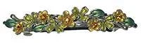 chic crystal hairpins for wedding accessories -Flower Hair Barrette with French Clip Clasp YY86750-0100