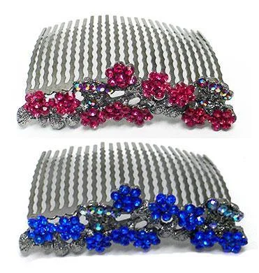 chic satin hair accessories for formal events -Ornamental Hair Comb 86380-ASD1