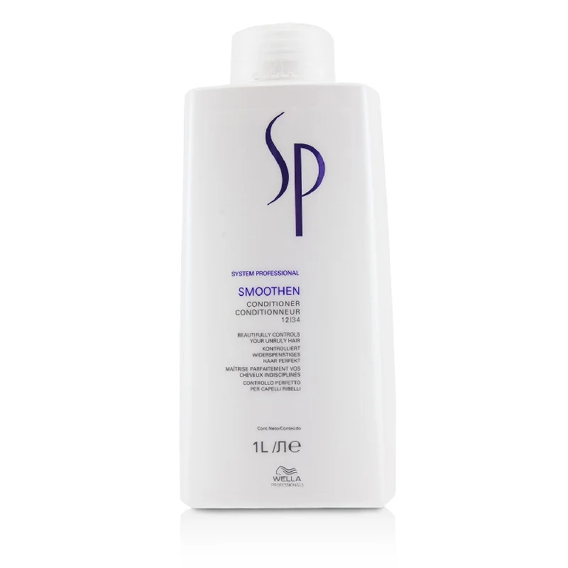 best hydrating treatment for curly hair-Wella SP Smoothen Conditioner (For Unruly Hair)  1000ml/33.8oz