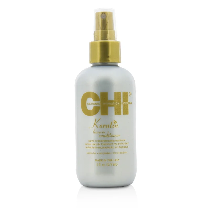 nourishing oil for curly hair ends-CHI Keratin Leave-In Conditioner (Leave in Reconstructive Treatment)  177ml/6oz