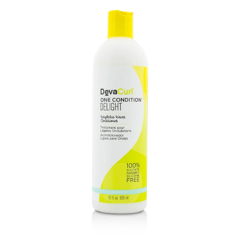 anti-frizz treatment for curly, wavy hair-DevaCurl One Condition Delight (Weightless Waves Conditioner - For Wavy Hair)  355ml/12oz