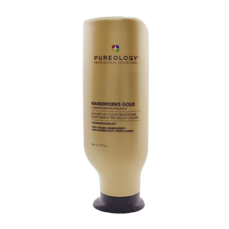 hair growth oil for reducing hair fall-Pureology Nanoworks Gold Conditioner (For Very Dry, Color-Treated Hair)  266ml/9oz