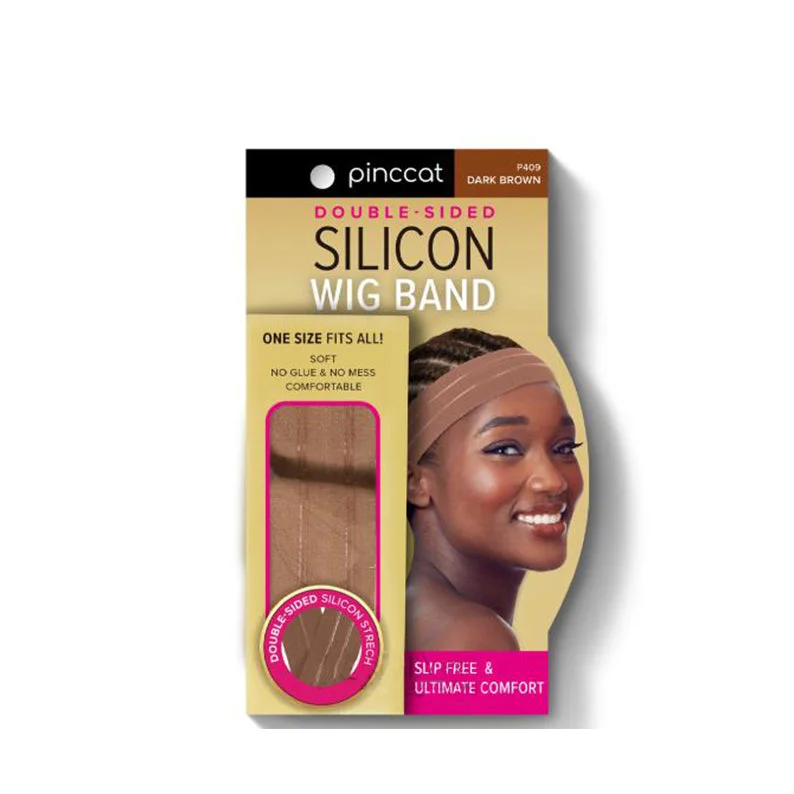 wigs for women with thick hair for enhanced volume -ABSOLUTE NEW YORK PincCat Silicon Wig Band [DARK BROWN] #P409