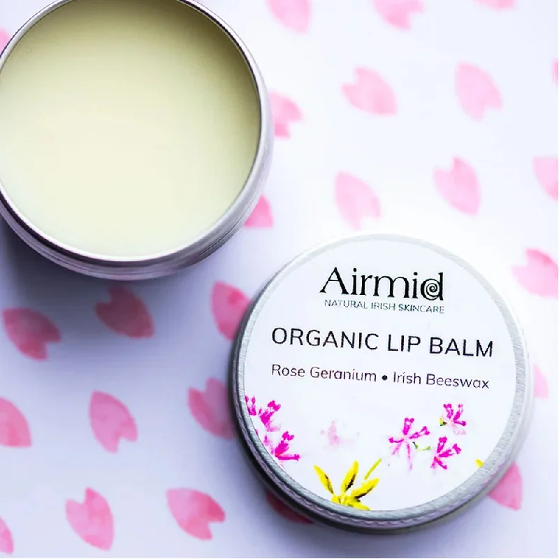 Airmid Organic Lip Balm - Rose Geranium