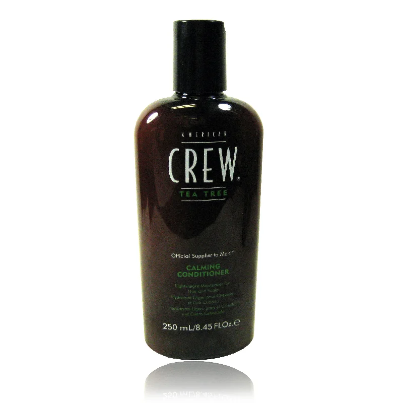 nourishing leave-in spray for frizzy curls-American Crew Tea Tree Calming Conditioner  8.45 oz