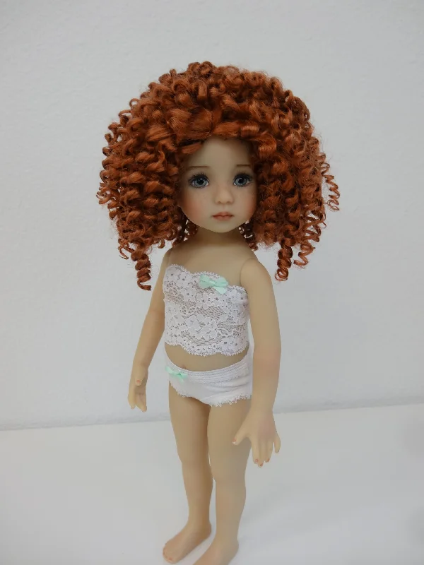 trendy medium-length wigs for versatile, fashionable looks -Aubrey Wig in Irish Red - for Little Darling dolls