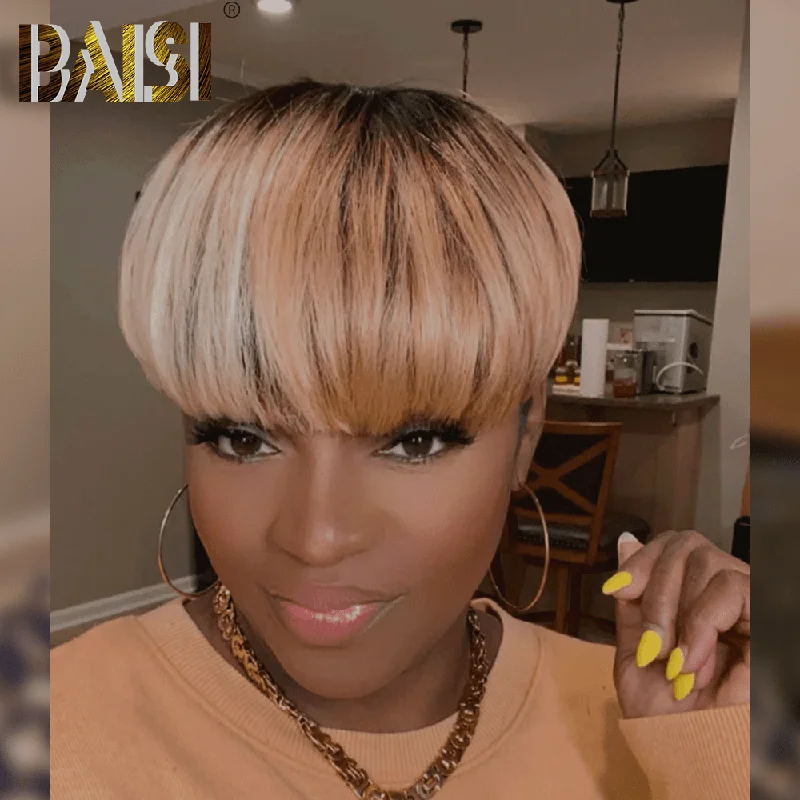 full coverage wigs for a fuller, thicker look -BAISI #4/613 Partial Topper