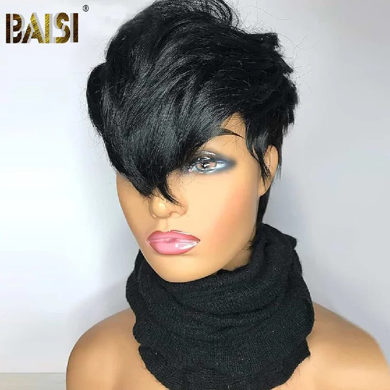 straight lace front wigs for a sleek and sophisticated look -Baisi $49 Wholesale Price Cora Short Cut Wig