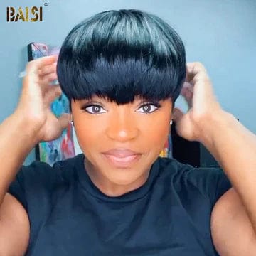 trendy short wigs for a youthful appearance -Baisi $59 Wholesale Price Partial Topper Unit( NOT A WIG)