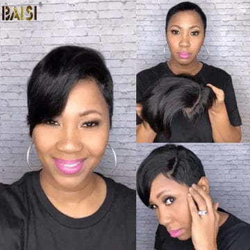 sleek long wigs for chic, sophisticated looks -Baisi $59 Wholesale Price Straight Partial Closure Topper