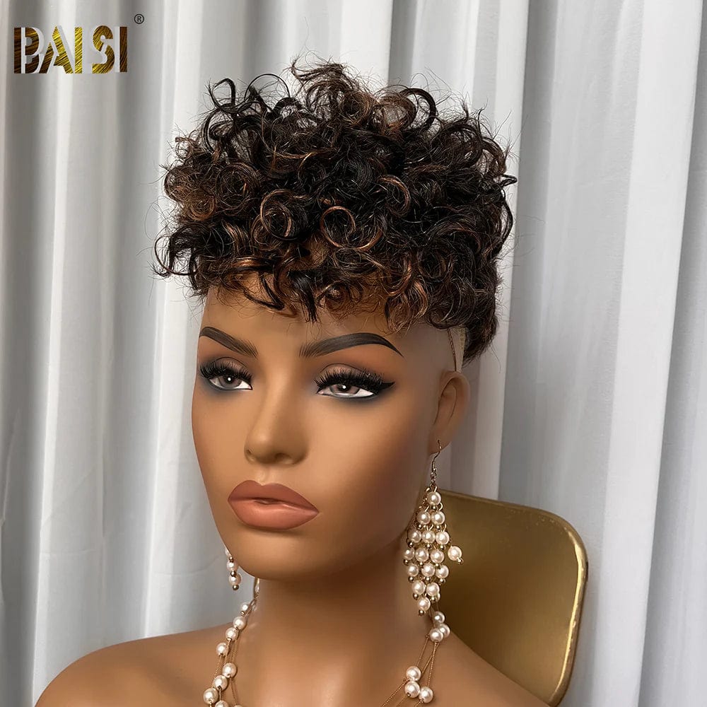 full head wigs for natural coverage and ease -Baisi $69 Wholesale Price Wavy Partial Topper With Highlight (Not A Wig)