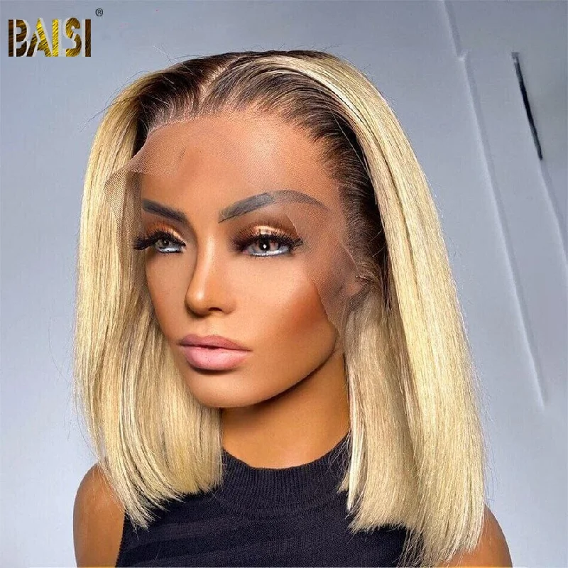 human hair wigs for a natural, healthy shine -BAISI #4/613 Bob Wig