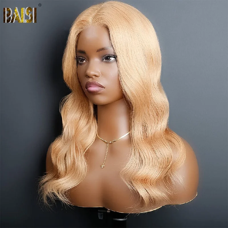 full lace wigs for maximum flexibility and comfort -BAISI Honey Blonde Wavy Wig