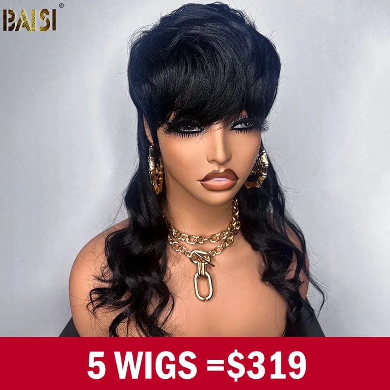 wigs for women with thin hair for thicker styles -BAISI Mullet Wig Wholesale Deal No.1