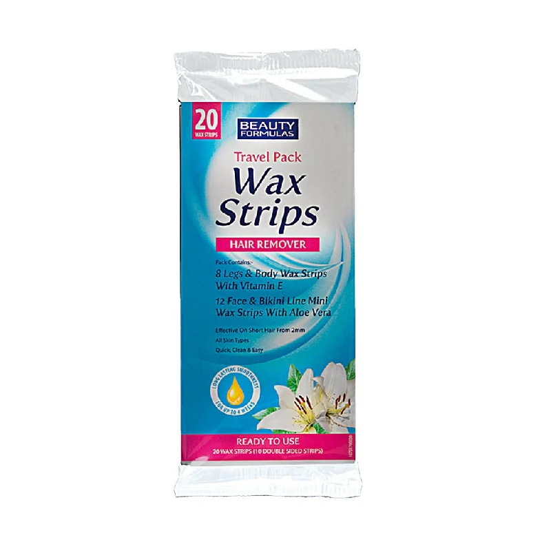 Beauty Formulas Wax Strips Travel Pack