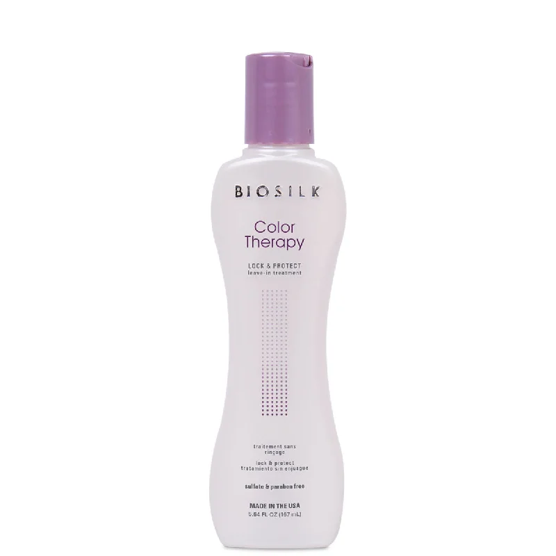 deep treatment for split ends and frizz-Biosilk Color Therapy Lock & Protect Leave-In Treatment 6.4 oz