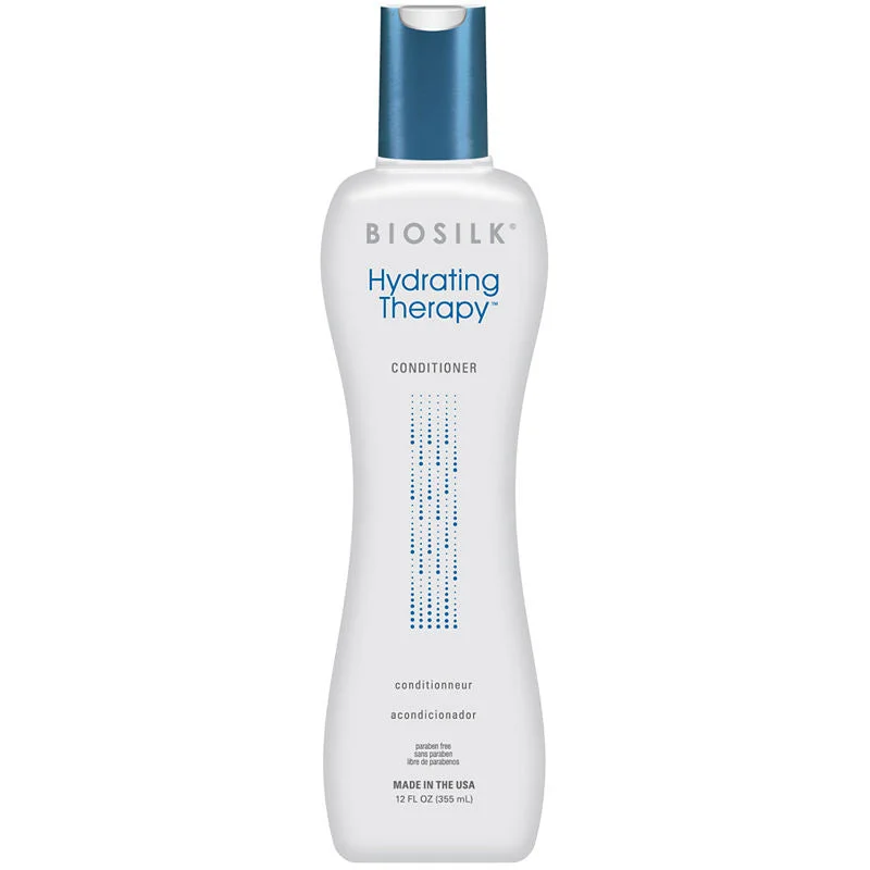 best hydrating treatment for curly hair-Biosilk Hydrating Therapy Conditioner 12 oz