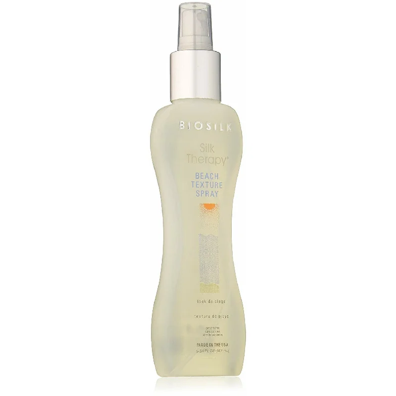 deep conditioner for thick, coarse hair-Biosilk Silk Therapy Beach Texture Spray 5.64 oz