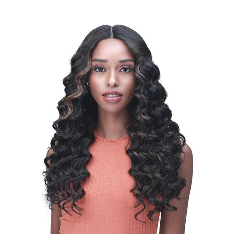 trendy pixie lace wigs for an edgy and chic look -BOBBI BOSS LACE SERIES WITH PREMIUM FIBER 5 DEEP PART WIG - MLF539 ILISHA