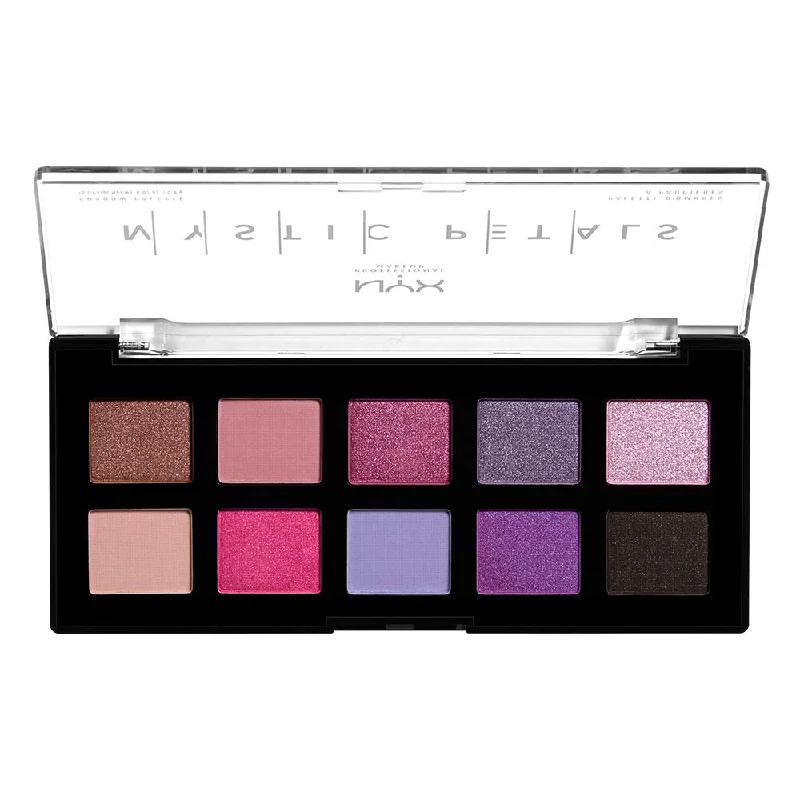 NYX MAKEUP Mystic Petals Shadow Palette, Eyeshadow Palette -Midnight Orchid MPSP01