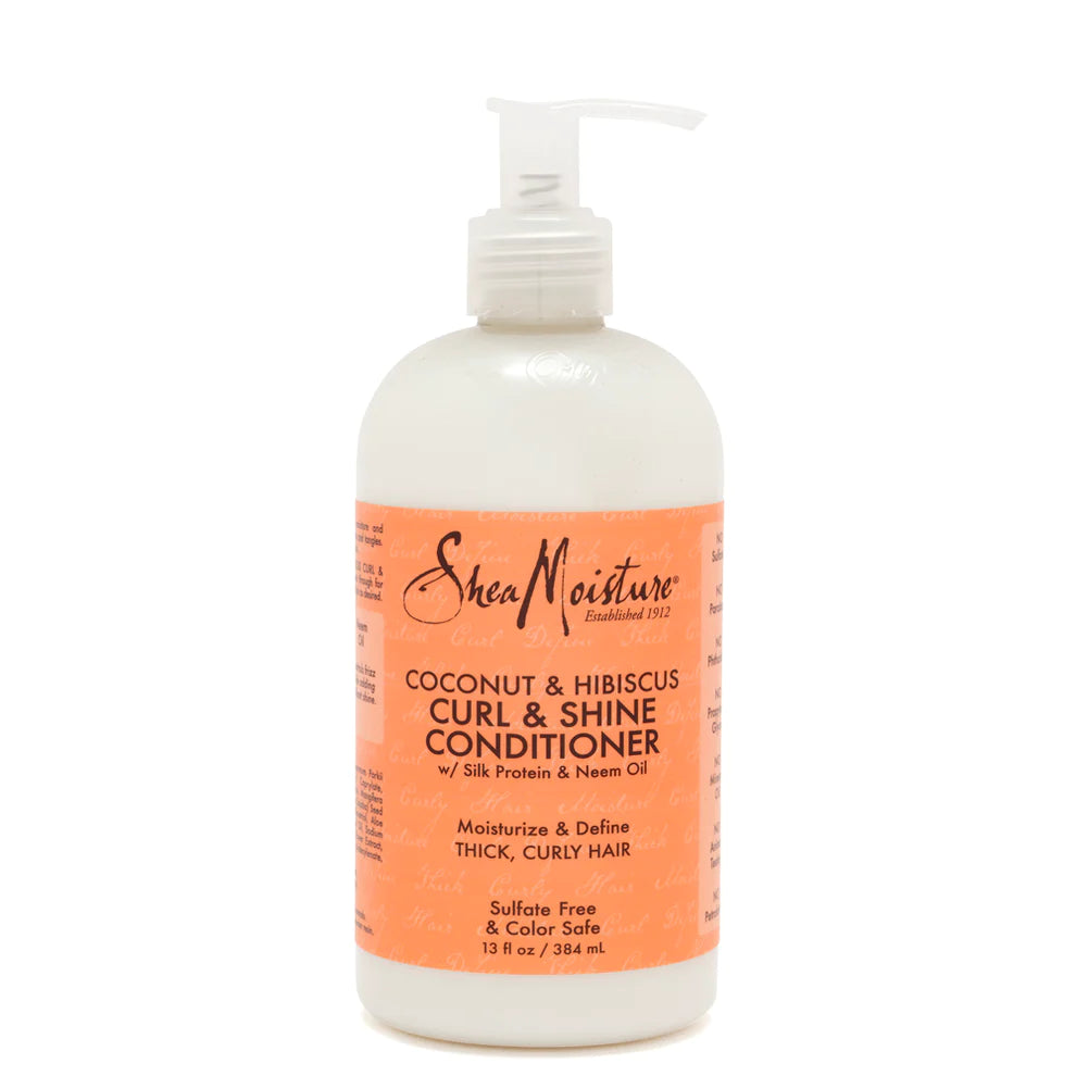 best leave-in conditioner for frizzy hair-SheaMoisture Coconut & Hibiscus Curl & Shine Conditioner