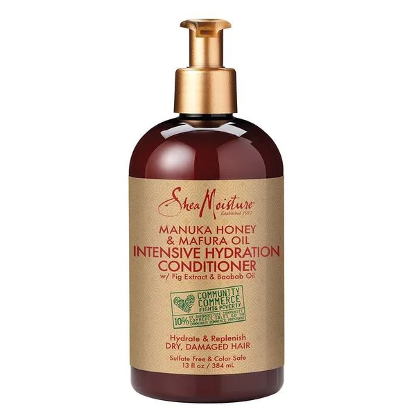 protein treatment for frizzy curly hair-SheaMoisture Manuka Honey & Mafura Oil Intensive Hydration Conditioner