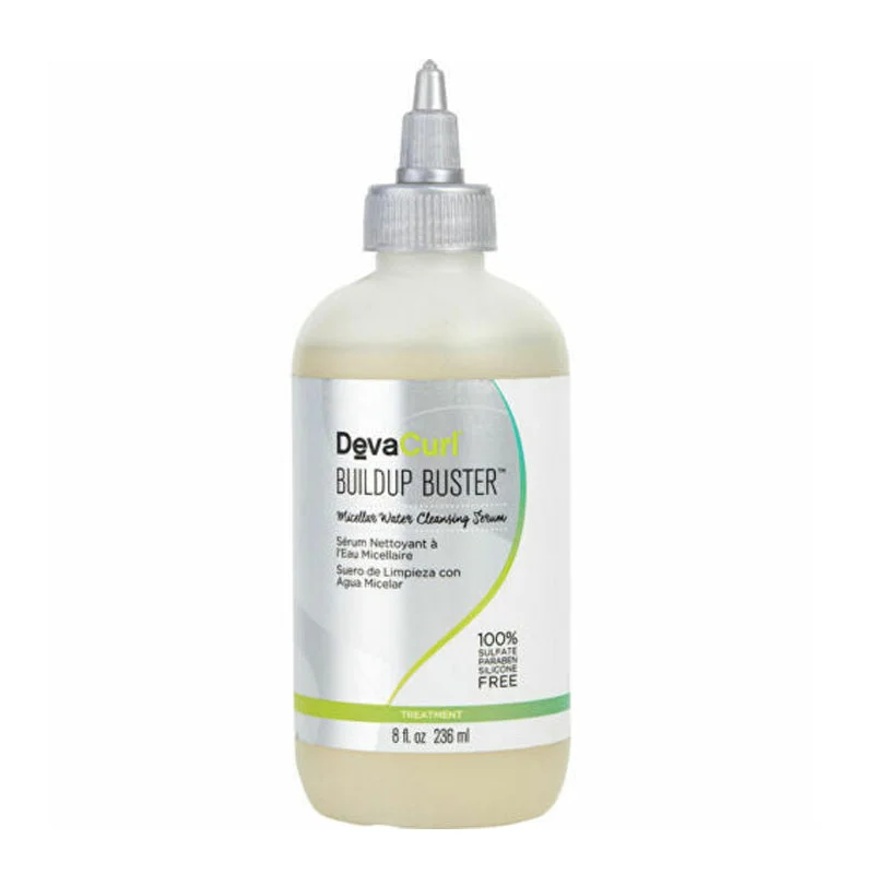 leave-in treatment for curly, dry hair-DevaCurl Buildup Buster Micellar Water Cleansing Serum 8 OZ