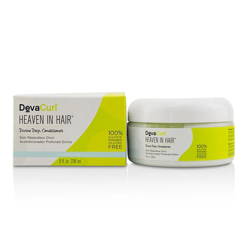 leave-in treatment for soft, shiny hair-DevaCurl Heaven in Hair Divine Deep Conditioner 8 oz