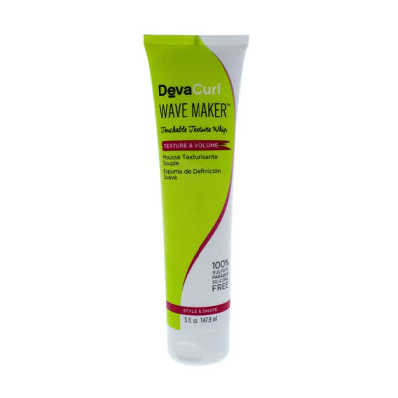 nourishing mask for split ends and dryness-DevaCurl Wave Maker Touchable Texture Whip 5 OZ