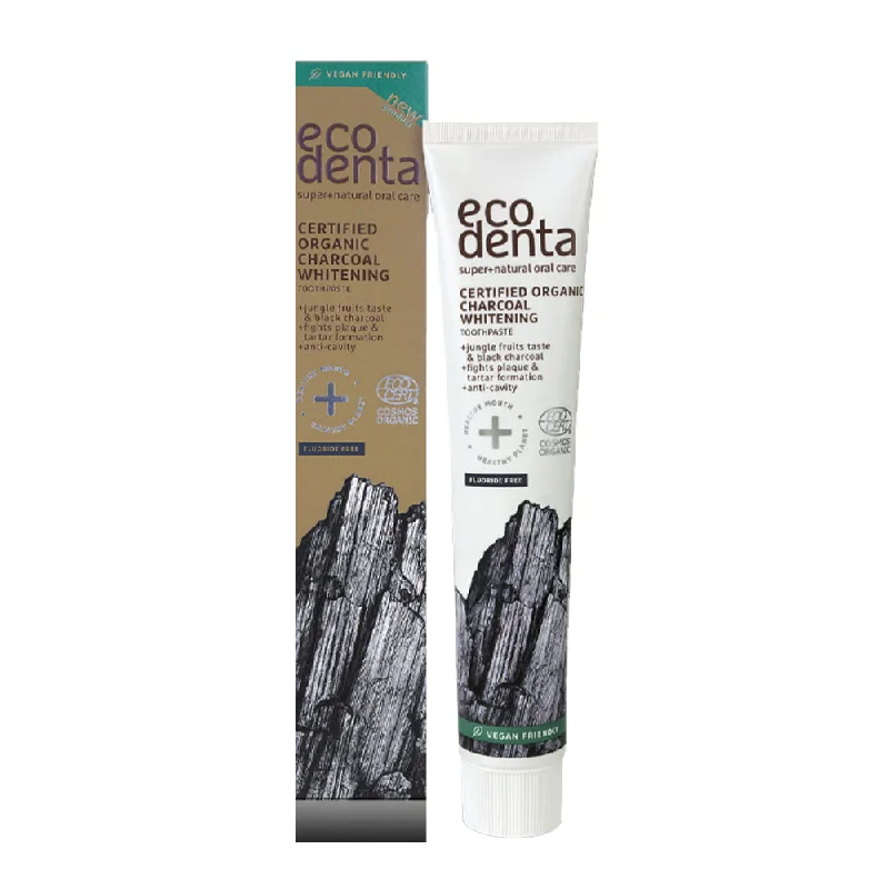 Eco Denta Certified Organic Charcoal Whitening Toothpaste