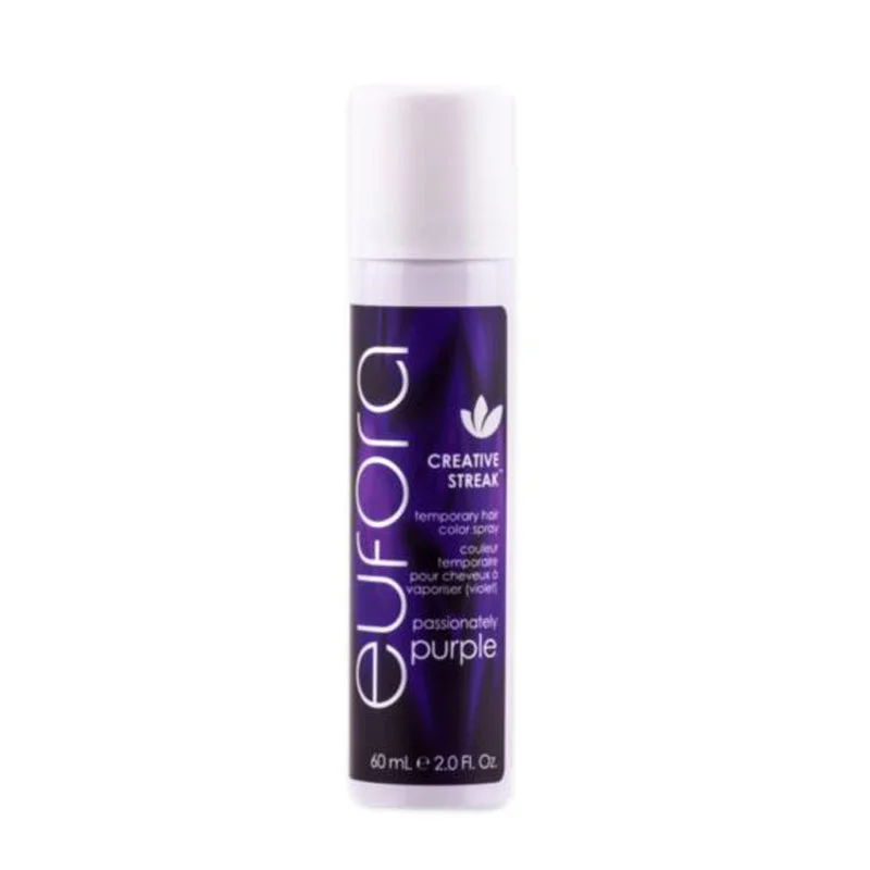 anti-hair loss treatment for healthy scalp-Eufora Creative Streak Temporary Hair Color Spray 2 oz-Passionately Purple