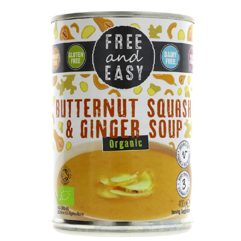 Free & Easy Butternut Squash & Ginger Soup