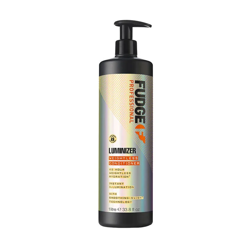 moisturizing spray for curly hair ends-Fudge Luminizer Conditioner 1L