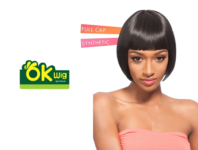 voluminous bob wigs for a chic, classic look -HAIR TOPIC OKWIG FULL CAP 001