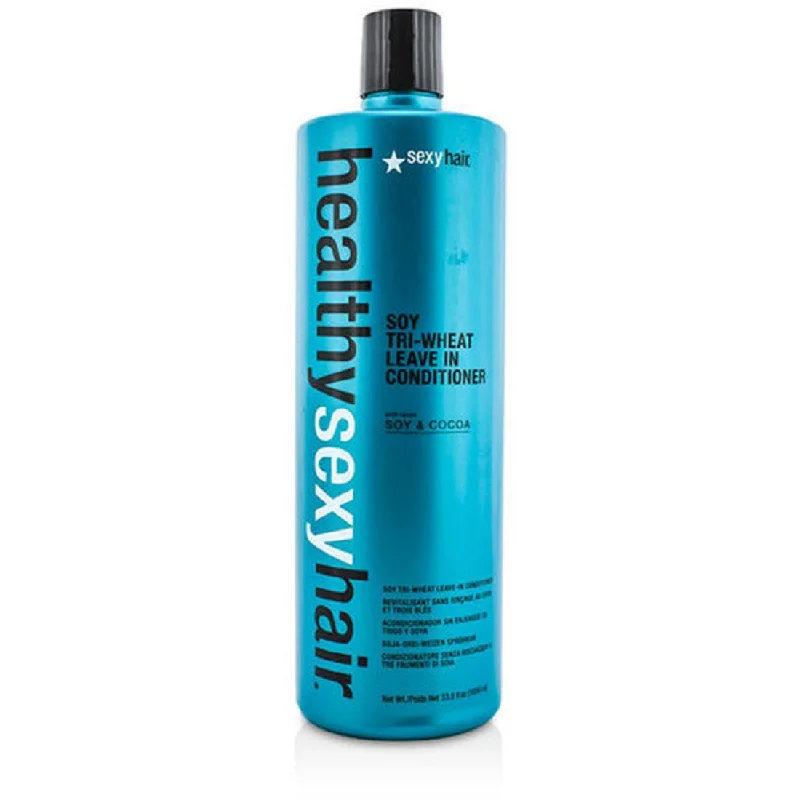 hair care for thin, fine hair with volume-Healthy Sexy Hair Soy Tri-Wheat Leave In Conditioner 33.8 OZ