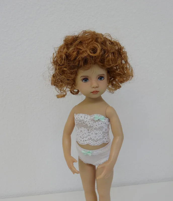 trendy pixie wigs for an edgy and modern style -Heather Wig in Medium Auburn - for Little Darling dolls