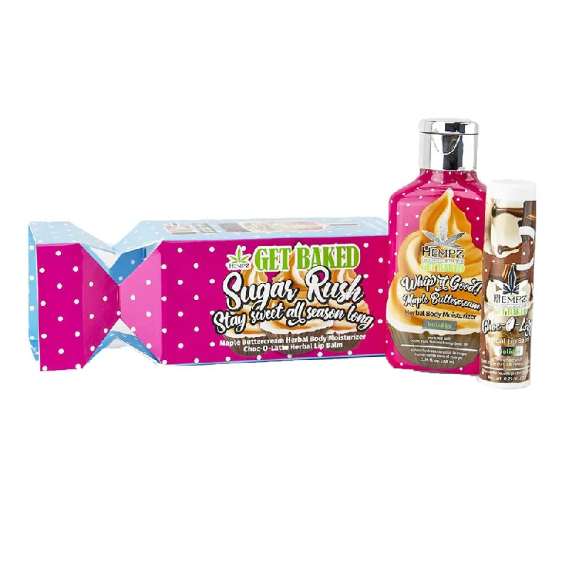 Hempz Get Baked Sugar Rush Mini Maple Butter Cream Lotion & Chocolate Lip Balm Kit