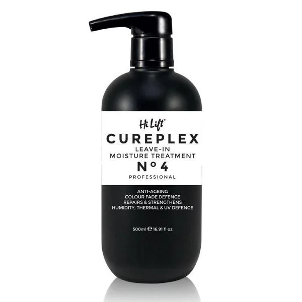 sulfate-free shampoo for curly, damaged hair-Hi Lift Cureplex No4 Leave In Moisture Treatment 500ML