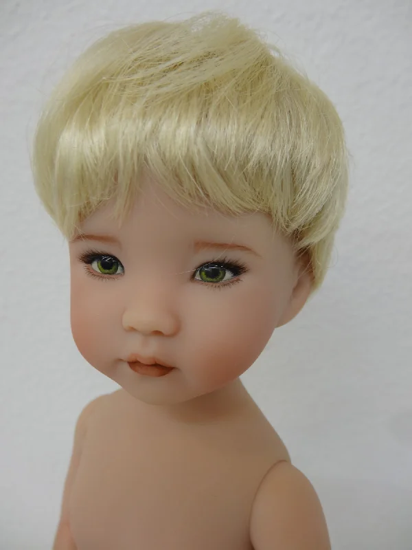 voluminous medium-length wigs for thicker hair -Johnny Wig in Pale Blonde - for Little Darling dolls