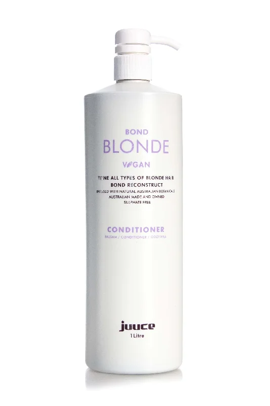 organic shampoo for dry, frizzy hair-Juuce Bond Blonde Conditioner 1LT