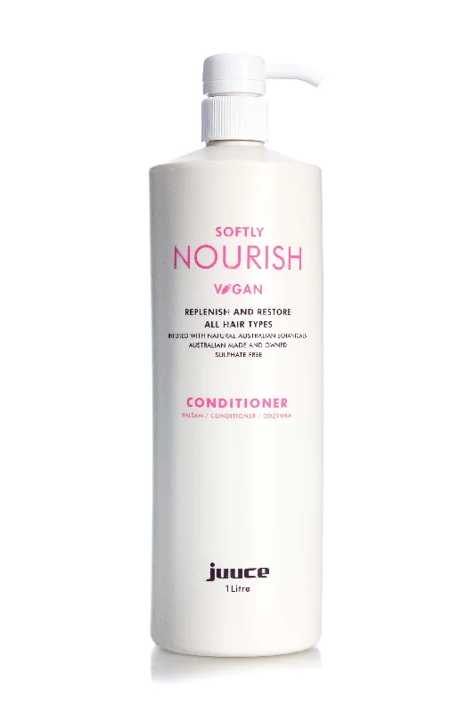 moisturizing shampoo for frizzy curly hair-Juuce Softly Nourish Conditioner 1LT