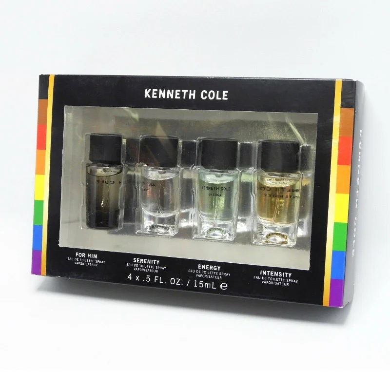 Kenneth Cole Men's 4-Pc Gift Set For Him, Serenity, Energy, Intensity 0.5 oz Each