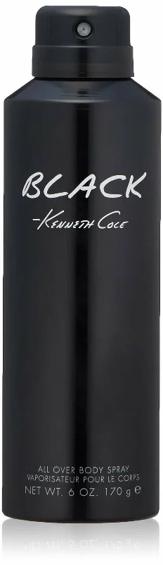 Kenneth Cole Men's Black Deodorant Body Spray 6 oz